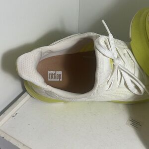 Fitflop Women's White and light green Sneakers